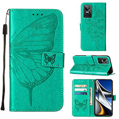 Leather Case Stands Butterfly Flip Cover Holder Y01B for Realme GT Neo3 5G Green