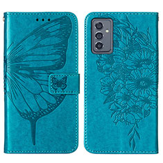 Leather Case Stands Butterfly Flip Cover Holder Y01B for Samsung Galaxy A05s Blue