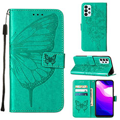 Leather Case Stands Butterfly Flip Cover Holder Y02B for Samsung Galaxy A23 5G Green