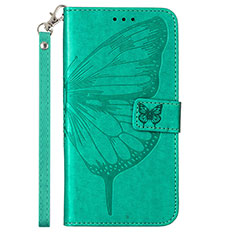 Leather Case Stands Butterfly Flip Cover Holder YB2 for Xiaomi Redmi Note 12 Explorer Green