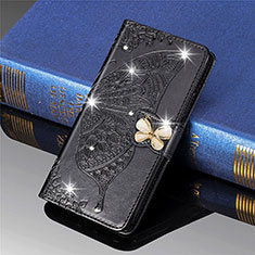 Leather Case Stands Butterfly Flip Cover L01 Holder for Xiaomi Mi 11 5G Black