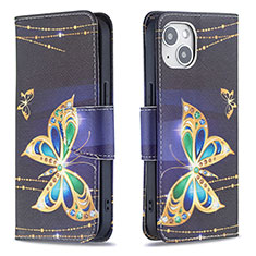 Leather Case Stands Butterfly Flip Cover L07 Holder for Apple iPhone 15 Mixed
