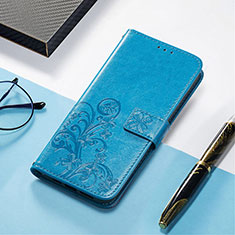 Leather Case Stands Fashionable Pattern Flip Cover H04 Holder for Apple iPhone 13 Blue