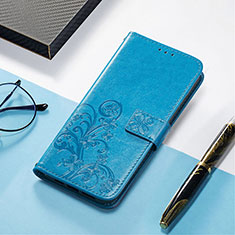 Leather Case Stands Fashionable Pattern Flip Cover H04 Holder for Apple iPhone 13 Pro Blue