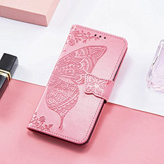 Leather Case Stands Fashionable Pattern Flip Cover H08 Holder for Apple iPhone 13 Mini Hot Pink