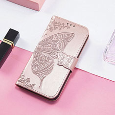 Leather Case Stands Fashionable Pattern Flip Cover H08 Holder for Apple iPhone 13 Rose Gold