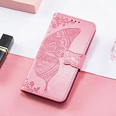 Leather Case Stands Fashionable Pattern Flip Cover H08 Holder for Apple iPhone 15 Pro Hot Pink