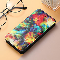 Leather Case Stands Fashionable Pattern Flip Cover H09 Holder for Apple iPhone 14 Pro Colorful