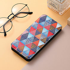 Leather Case Stands Fashionable Pattern Flip Cover H10 Holder for Apple iPhone 13 Mini Mixed