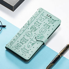 Leather Case Stands Fashionable Pattern Flip Cover H11 Holder for Apple iPhone 13 Pro Max Green