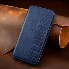 Leather Case Stands Fashionable Pattern Flip Cover H14 Holder for Apple iPhone 13 Blue