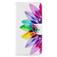 Leather Case Stands Fashionable Pattern Flip Cover Holder B01F for Samsung Galaxy A10 Mixed