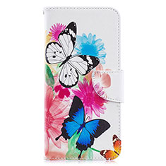 Leather Case Stands Fashionable Pattern Flip Cover Holder B01F for Samsung Galaxy A70S Colorful