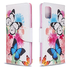 Leather Case Stands Fashionable Pattern Flip Cover Holder B01F for Samsung Galaxy M40S Colorful