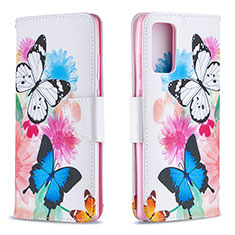 Leather Case Stands Fashionable Pattern Flip Cover Holder B01F for Samsung Galaxy Note 20 5G Colorful