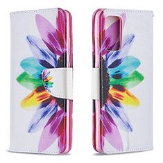 Leather Case Stands Fashionable Pattern Flip Cover Holder B01F for Samsung Galaxy Note 20 5G Mixed