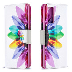 Leather Case Stands Fashionable Pattern Flip Cover Holder B01F for Samsung Galaxy S20 FE (2022) 5G Mixed