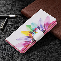 Leather Case Stands Fashionable Pattern Flip Cover Holder B01F for Samsung Galaxy S21 Plus 5G Colorful