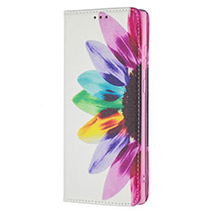 Leather Case Stands Fashionable Pattern Flip Cover Holder B01F for Samsung Galaxy S22 Ultra 5G Colorful