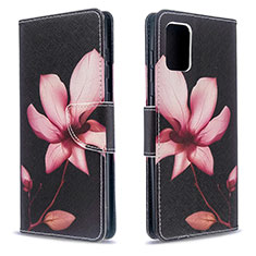 Leather Case Stands Fashionable Pattern Flip Cover Holder B03F for Samsung Galaxy A71 4G A715 Red