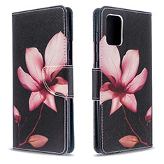 Leather Case Stands Fashionable Pattern Flip Cover Holder B03F for Samsung Galaxy A71 5G Red