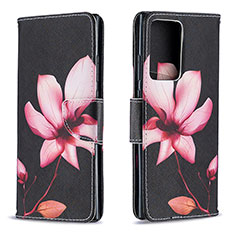 Leather Case Stands Fashionable Pattern Flip Cover Holder B03F for Samsung Galaxy Note 20 Ultra 5G Red