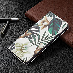 Leather Case Stands Fashionable Pattern Flip Cover Holder B03F for Samsung Galaxy S23 Ultra 5G Matcha Green