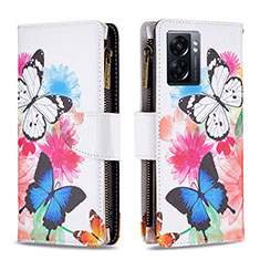 Leather Case Stands Fashionable Pattern Flip Cover Holder B04F for Realme Narzo 50 5G Colorful