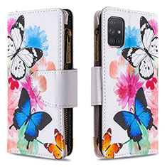 Leather Case Stands Fashionable Pattern Flip Cover Holder B04F for Samsung Galaxy A71 4G A715 Colorful