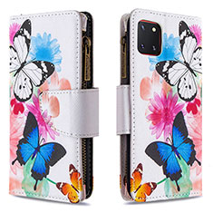 Leather Case Stands Fashionable Pattern Flip Cover Holder B04F for Samsung Galaxy Note 10 Lite Colorful