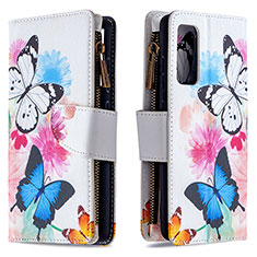 Leather Case Stands Fashionable Pattern Flip Cover Holder B04F for Samsung Galaxy S20 FE 4G Colorful