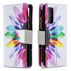 Leather Case Stands Fashionable Pattern Flip Cover Holder B04F for Samsung Galaxy S20 FE 4G Mixed