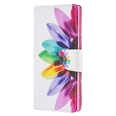 Leather Case Stands Fashionable Pattern Flip Cover Holder B04F for Samsung Galaxy S23 Ultra 5G Colorful