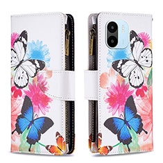 Leather Case Stands Fashionable Pattern Flip Cover Holder B04F for Xiaomi Redmi A1 Colorful