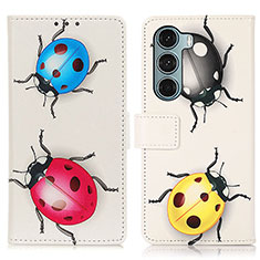 Leather Case Stands Fashionable Pattern Flip Cover Holder D02Y for Motorola Moto Edge S30 5G Mixed