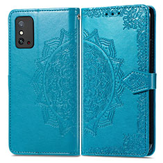 Leather Case Stands Fashionable Pattern Flip Cover Holder for Huawei Honor X10 Max 5G Blue