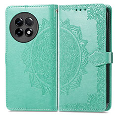 Leather Case Stands Fashionable Pattern Flip Cover Holder for OnePlus 11R 5G Green