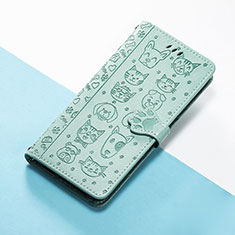 Leather Case Stands Fashionable Pattern Flip Cover Holder S05D for Huawei Nova 9 Pro Green