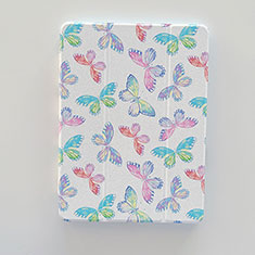 Leather Case Stands Fashionable Pattern Flip Cover Holder XH3 for Apple iPad 10.2 (2021) Mint Blue