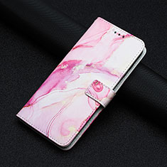 Leather Case Stands Fashionable Pattern Flip Cover Holder Y01X for Xiaomi Mi 13 5G Pink