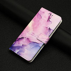 Leather Case Stands Fashionable Pattern Flip Cover Holder Y01X for Xiaomi Mi 13 5G Purple