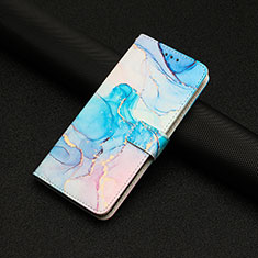 Leather Case Stands Fashionable Pattern Flip Cover Holder Y01X for Xiaomi Redmi 10A 4G Sky Blue