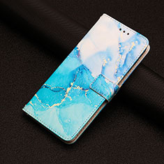 Leather Case Stands Fashionable Pattern Flip Cover Holder Y01X for Xiaomi Redmi Note 12 Pro Speed 5G Blue