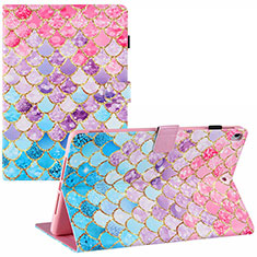 Leather Case Stands Fashionable Pattern Flip Cover Holder Y02B for Apple iPad 10.2 (2020) Colorful