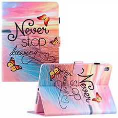 Leather Case Stands Fashionable Pattern Flip Cover Holder Y02B for Apple iPad Air 2 Pink