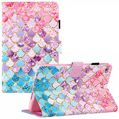Leather Case Stands Fashionable Pattern Flip Cover Holder Y02B for Apple iPad Mini 4 Colorful