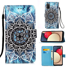 Leather Case Stands Fashionable Pattern Flip Cover Holder Y02B for Samsung Galaxy A02s Mixed