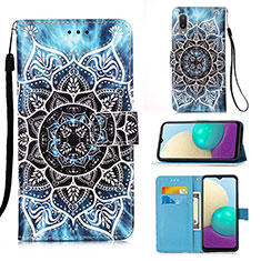 Leather Case Stands Fashionable Pattern Flip Cover Holder Y02B for Samsung Galaxy M02 Mixed
