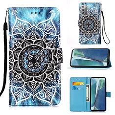 Leather Case Stands Fashionable Pattern Flip Cover Holder Y02B for Samsung Galaxy Note 20 5G Mixed