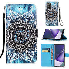 Leather Case Stands Fashionable Pattern Flip Cover Holder Y02B for Samsung Galaxy Note 20 Ultra 5G Mixed